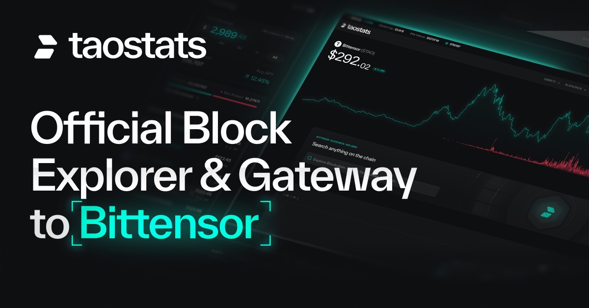 taostats &middot; Official Block Explorer & Gateway to Bittensor